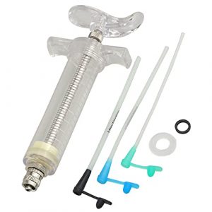 LILYS PET Young Birds Feeding Syringe,Plastic and Perspex Material,Used for Feeding Milk for Young Birds or Feeding Medicine for Sick Birds (20ml and 2+2.5+3mm Hose) …