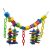 Hanging colorful wooden toys for Birds